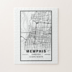 Puzzle Memphis Tennessee USA Cities Travel City Map