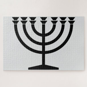 Puzzle Menorah juive (symbole du judaïsme)