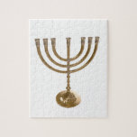 Puzzle menorah or<br><div class="desc">Menora,  channukah,  or métallique,  hannukah,  hébreu,  fêtes,  juif,  juif,  judaïsme,  menorah,  chanouka,  hannuka,  channuka,  christmukah,  christmukah,  judaïa rabbin</div>