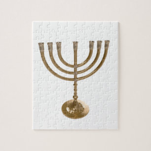 Puzzle menorah or