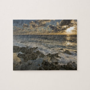 Puzzle Mer des Caraïbes, Îles Caïmans. Vagues déferlantes