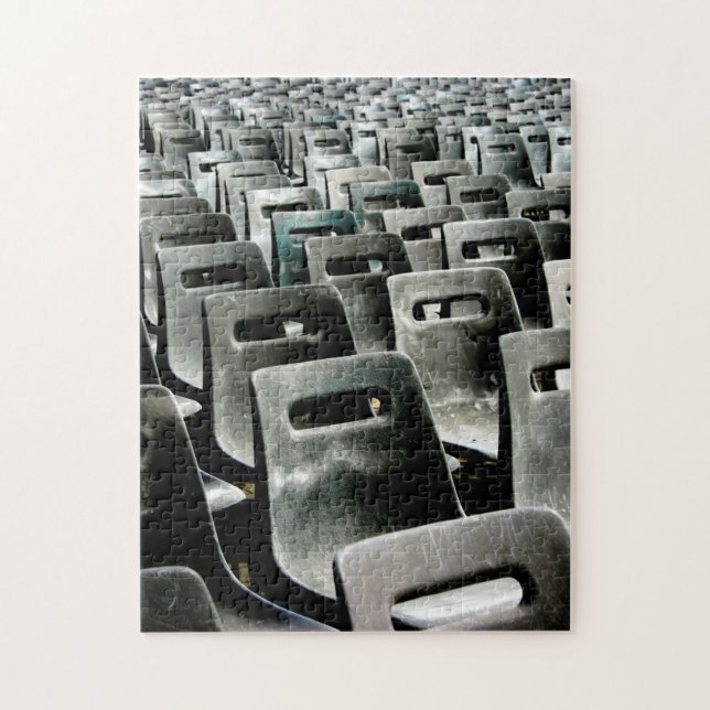 Puzzle Mer des chaises gris (Vertical)