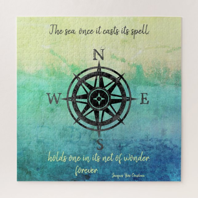 Puzzle Mer Ombre turquoise (Vertical)