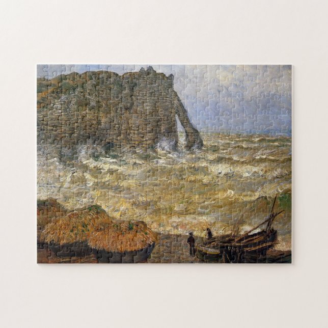 Puzzle Mer rude à Etretat Monet Art (Horizontal)