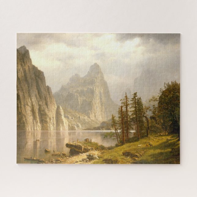 Puzzle Merced River-Yosemite Valley, Albert Bierstadt (Horizontal)