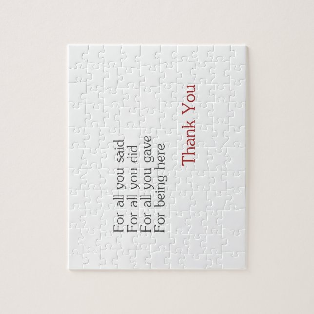 Puzzle Merci pour tous (Vertical)