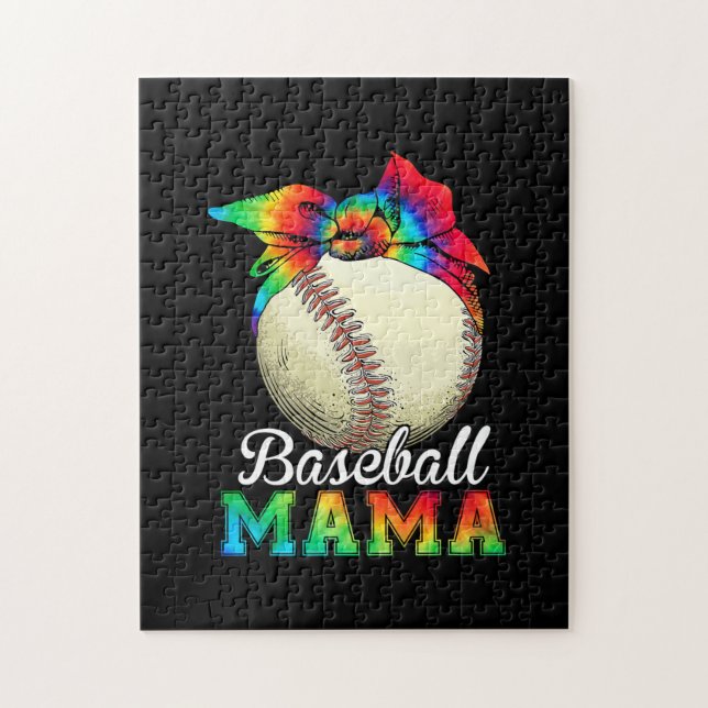 Puzzle Mère Art Baseball Mama Anniversaire (Vertical)