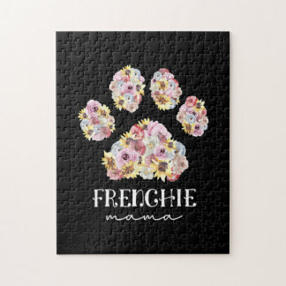 Puzzle Mère Art Frenchie Mama Floral Paw French Buldog