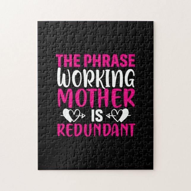Puzzle Mère Art La Phrase Travailler Mère (Vertical)