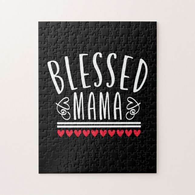 Puzzle Mère Cadeau Béni à maman (Vertical)