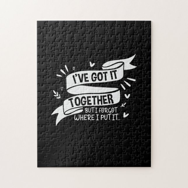 Puzzle Mère Cadeau Je Me Suis Rassemblé (Vertical)