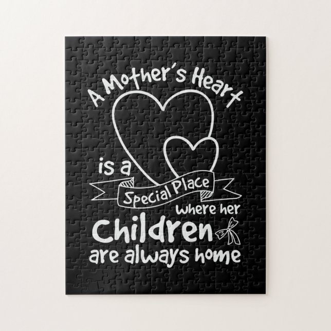 Puzzle Mère Cadeau Un coeur de mère (Vertical)