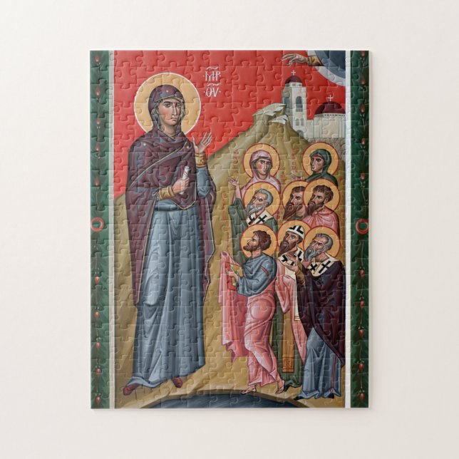 Puzzle Mère de Dieu et l'icône des saints d'Afrique du No (Vertical)