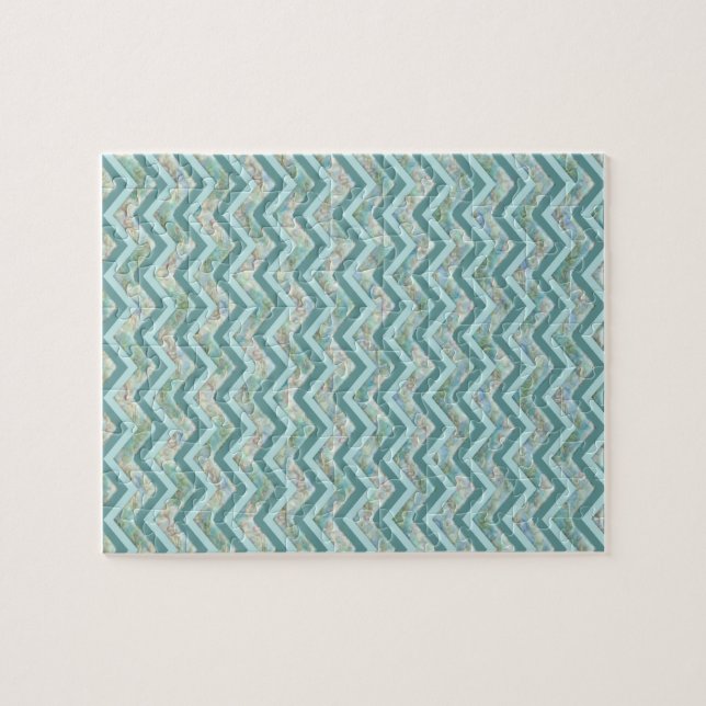 Puzzle Mère de Pearl Turquoise ZigZag (Horizontal)