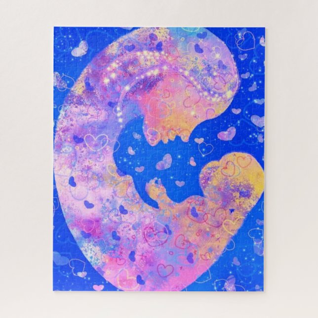 Puzzle Mère et bébé - Amour (Vertical)