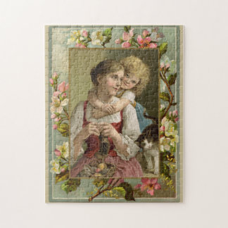 Puzzle Mère et fille Reproduction Vintage
