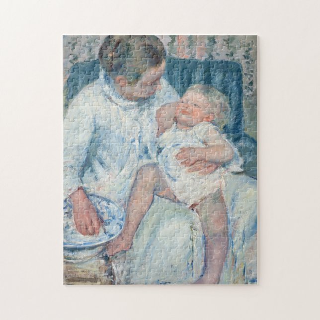 Puzzle Mère Lave Son Enfant Sommeil (Vertical)