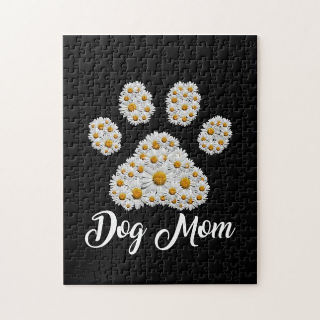 Puzzle Mère Meilleur Chien Maman Jour d'anniversaire (Vertical)