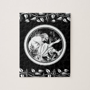 Puzzle Merlin imaginaire Art Nouveau
