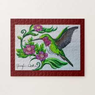 Puzzle Merlot Hummingbird
