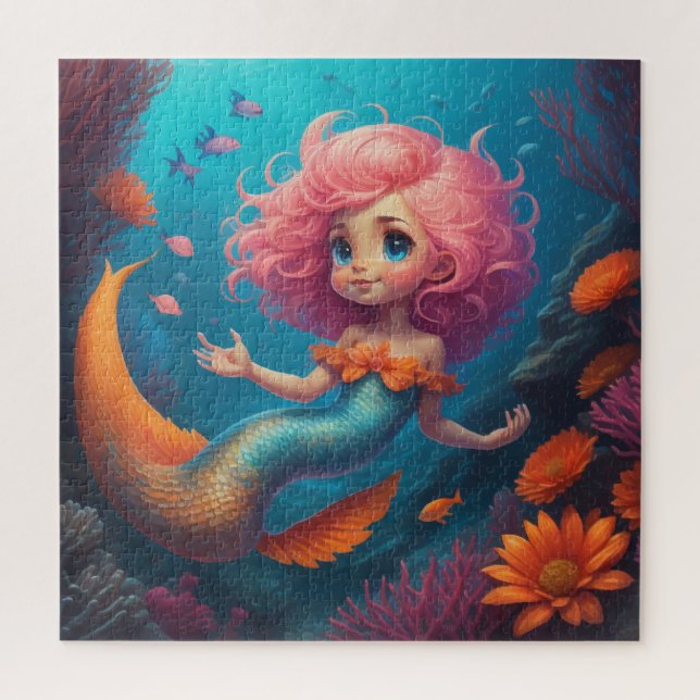 Puzzle Mermaid Cute (Vertical)
