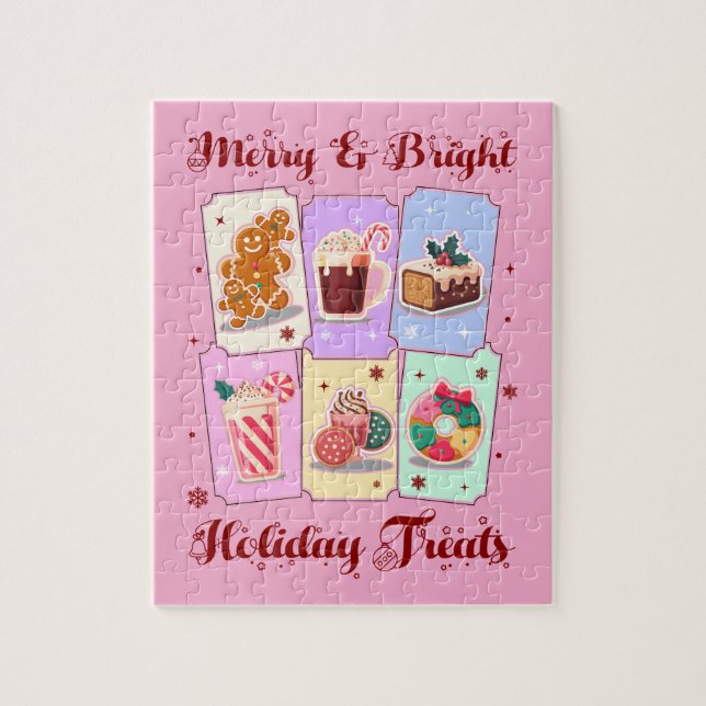 Puzzle Merry and Bright Holiday Treats Christmas Dessert (Vertical)