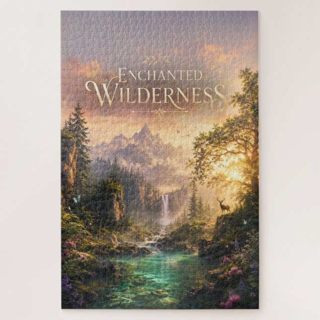Puzzle Merveilleuse Forêt Enchantée Grand Format Fantasti (Vertical)