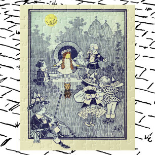 Puzzle Merveilleux Magicien d'Oz, Dorothy rencontre les M