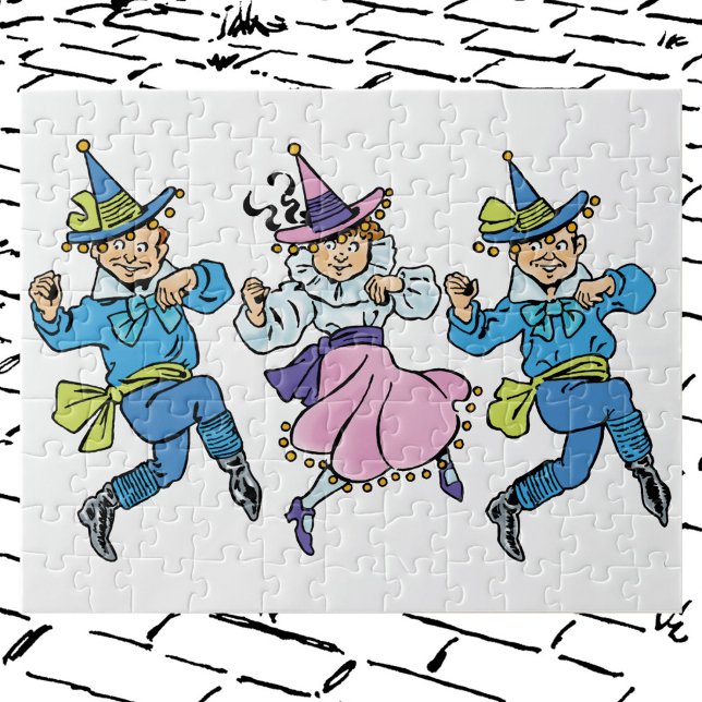 Puzzle Merveilleux Magicien d'Oz, Mignons Munchkins Danse (Créateur téléchargé)