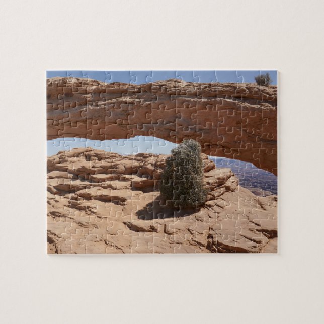Puzzle Mesa Arch et Tumbleweed à Canyonlands (Horizontal)