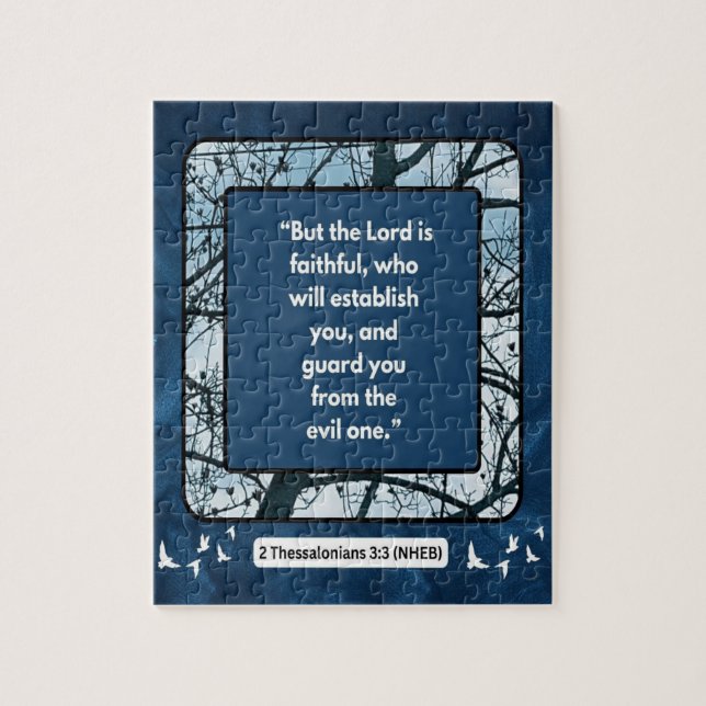 Puzzle Message de foi - Verse biblique - 2 Thessaloniens  (Vertical)