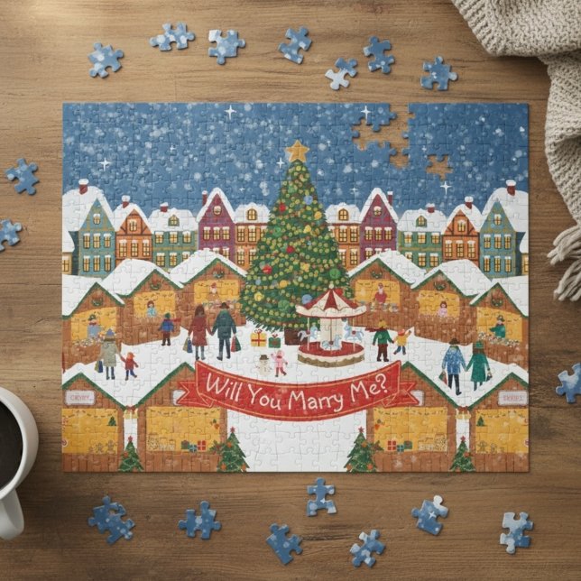 Puzzle Message secret personnalisé de Noël/Épouse-moi (Créateur téléchargé)