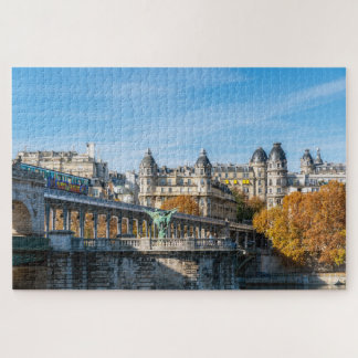 Puzzle Métro aérien sur Pont de Bir-Hakeim - Paris, Franc