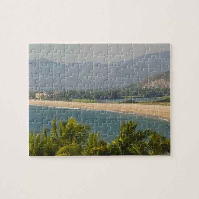 Puzzle Mexique, Jalisco, Barra de Navidad. Plage de Town (Horizontal)