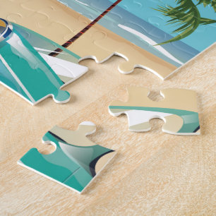 Puzzle Mexique - voyage en avion affiche de voyage