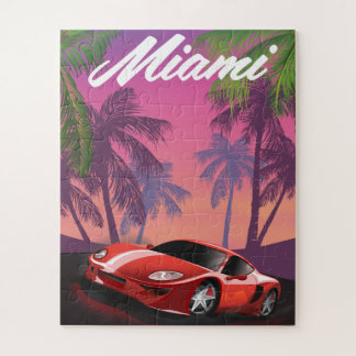 Puzzle Miami 1990s Voiture sport