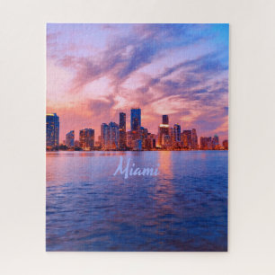 Puzzle Miami Beach Florida City Skyline