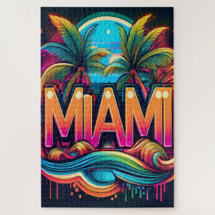 Puzzle Miami Heat – Une Fusion Vibrante d'Énergie Tropica