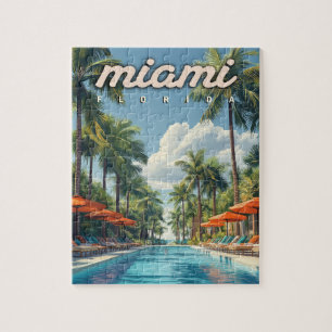 Puzzle Miami Pool Vintage