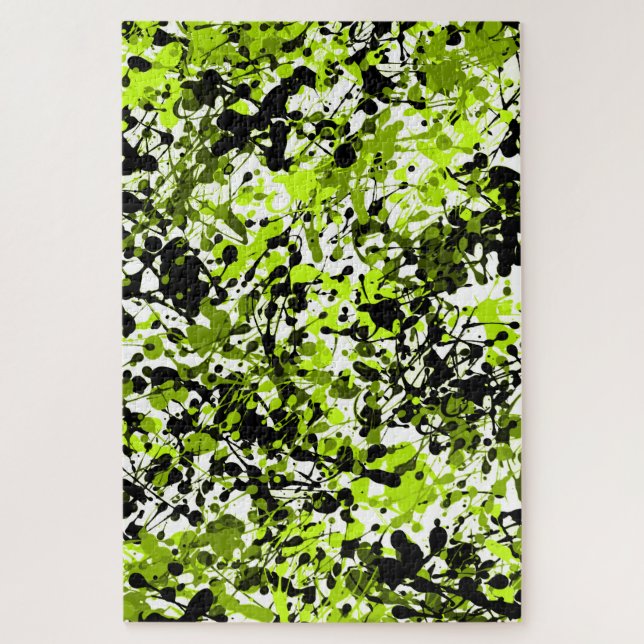 Puzzle Microgreens verts et noirs (Vertical)