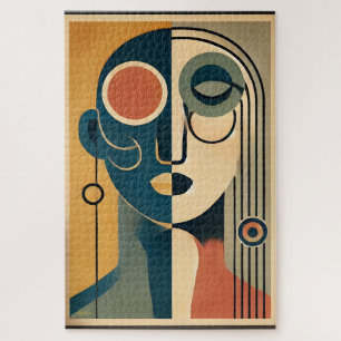 Puzzle Mid Century Art moderne Abstrait Non conforme