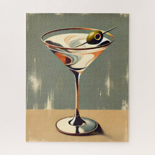 Puzzle Mid Century Modern 1 Peinture de Martini aux olive