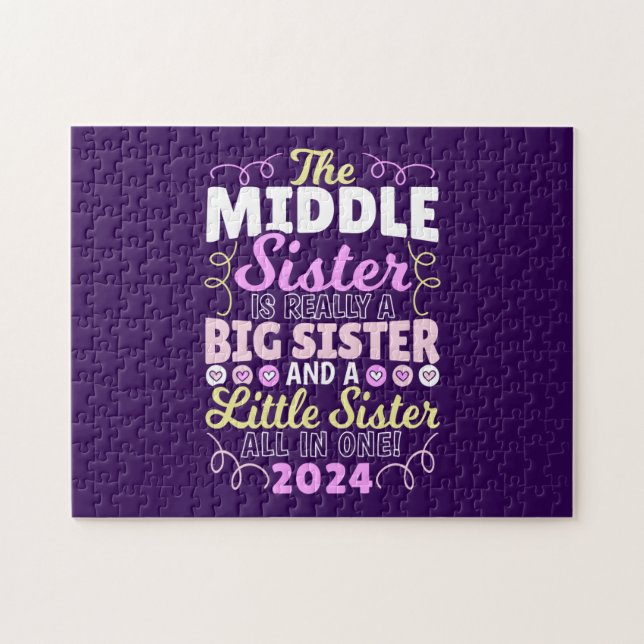 Puzzle Middle Sister 2024 - une grande et petite soeur (Horizontal)