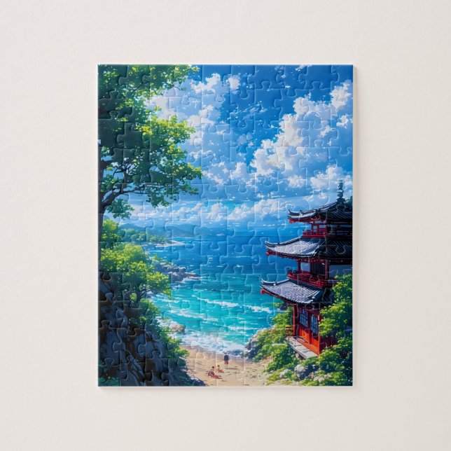 Puzzle Midori to Umi no Michi  (Vertical)