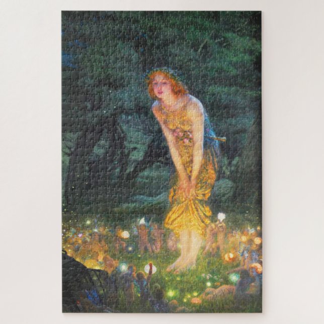 Puzzle Midsummer Eve (1908) par Edward Robert Hughes (Vertical)