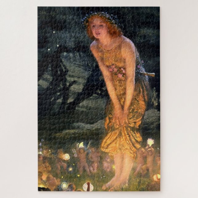 Puzzle "Midsummer Eve" par Edward Robert Hughes (Vertical)