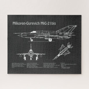 Puzzle MiG-21 bis - Plan directeur de l'avion PD