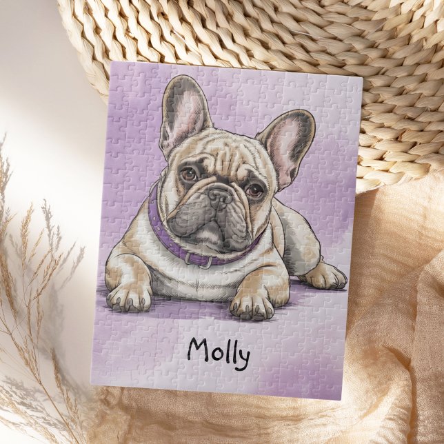 Puzzle Mignon Bouledogue Français Personnalisé (Créateur téléchargé)