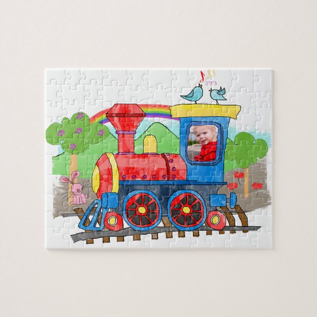 Puzzle mignon de train de vapeur de photo de (Horizontal)
