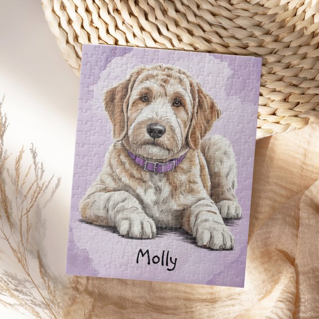 Puzzle Mignon Goldendoodle personnalisé (Créateur téléchargé)